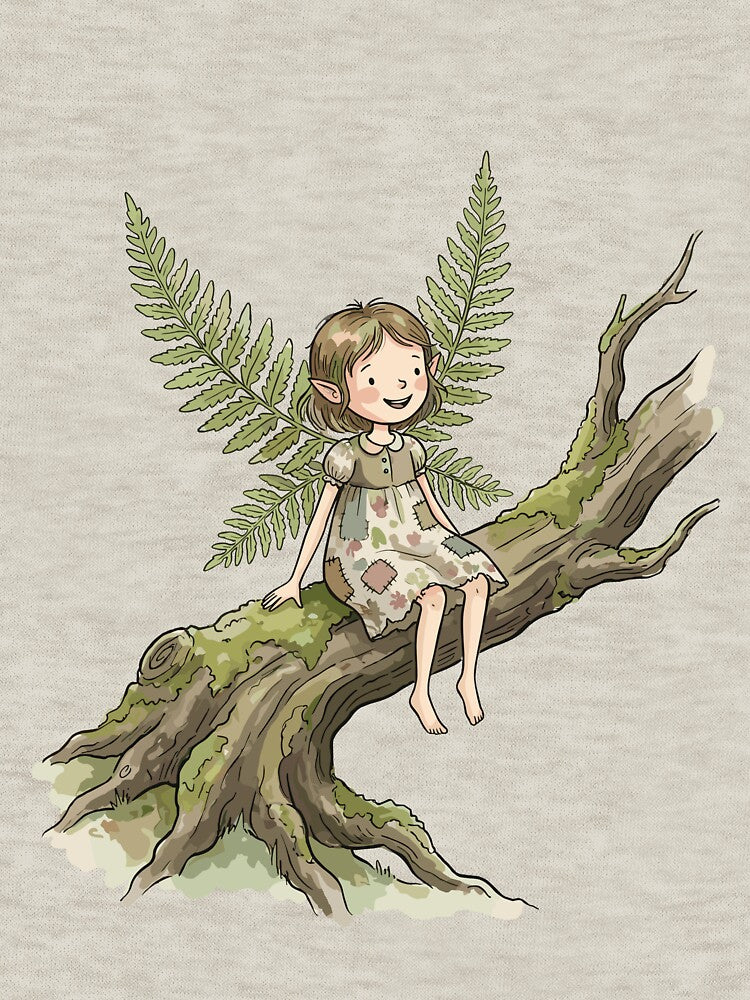 Magical Cottagecore: Fern Frond Fairy by bapupa T-Shirts, Hoodie, Sweatshirt | BlankRebels.com (Image 3)