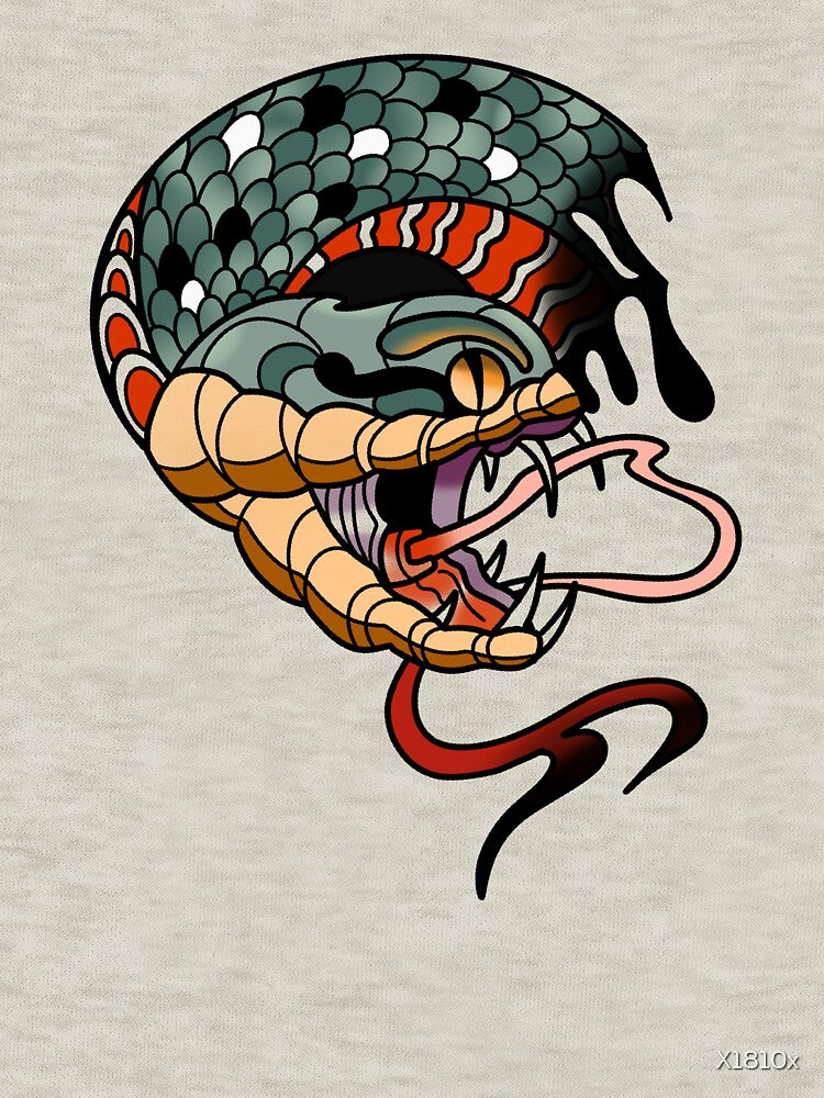 Neo trad snake by X1810x T-Shirts, Hoodie, Sweatshirt | BlankRebels.com (Image 3)