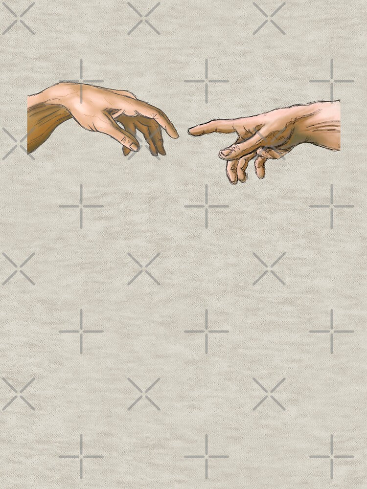 The Creation of Adam Sketch // Michelangelo by Gothicrelics T-Shirts, Hoodie, Sweatshirt | BlankRebels.com (Image 3)