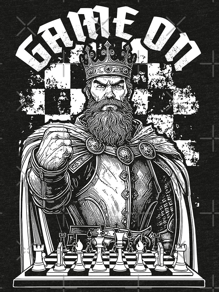 Chess King Game On Funny Vintage Medieval Checkmate Lover by GrandeDuc T-Shirts, Hoodie, Sweatshirt (Image 3)