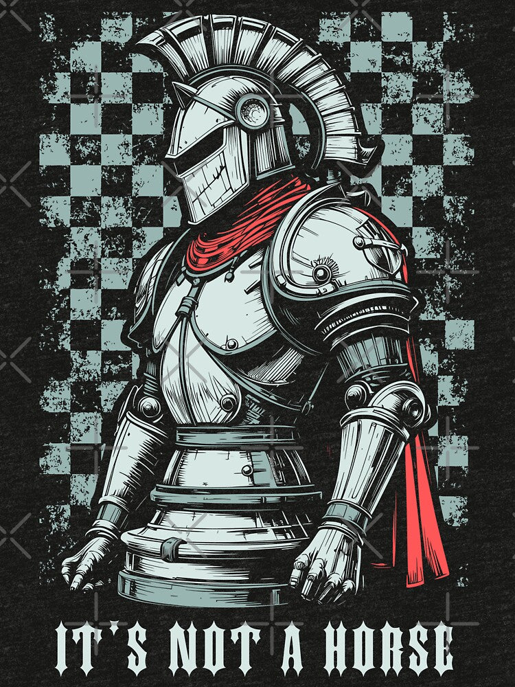 It's Not A Horse Funny Chess Lover Knight Medieval Armor by GrandeDuc T-Shirts, Hoodie, Sweatshirt (Image 3)