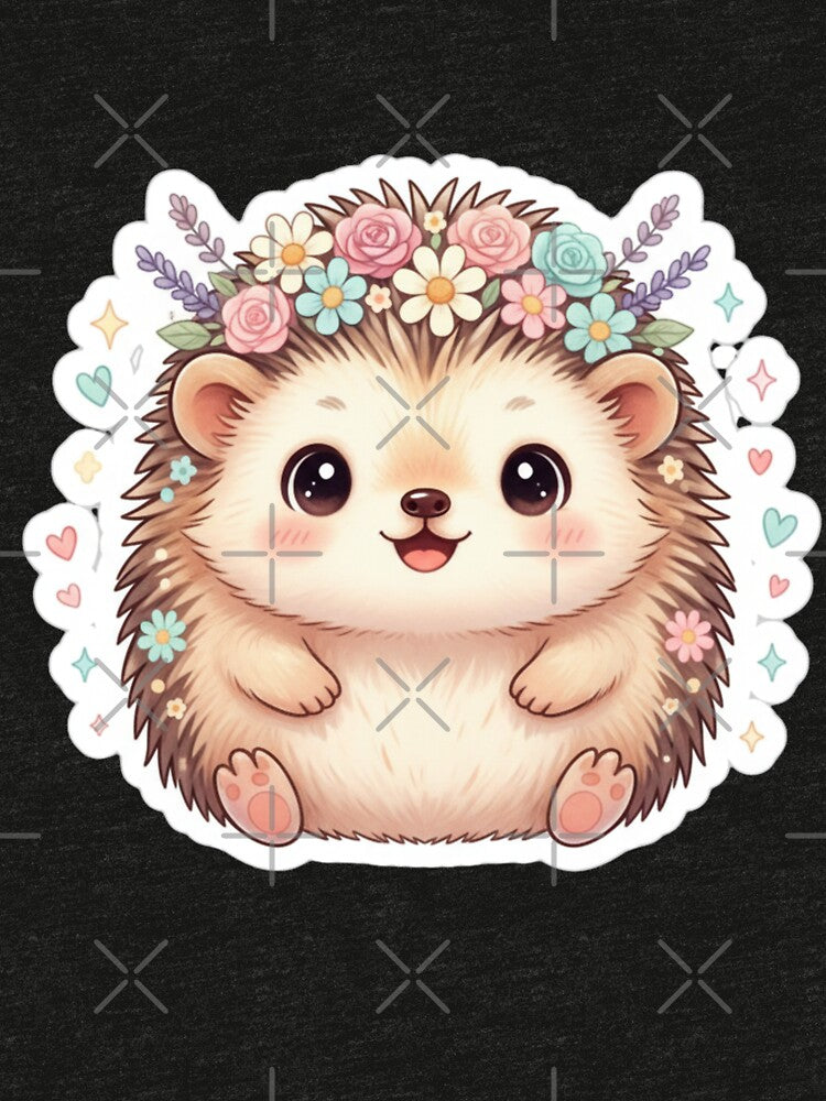 Flower hedgehog by SimonsDesignArt T-Shirts, Hoodie, Sweatshirt | BlankRebels.com (Image 3)