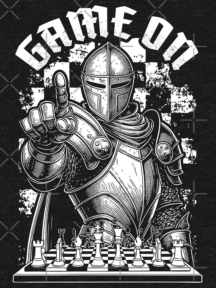 Chess Knight Game On Funny Vintage Medieval Checkmate Lover by GrandeDuc T-Shirts, Hoodie, Sweatshirt (Image 3)