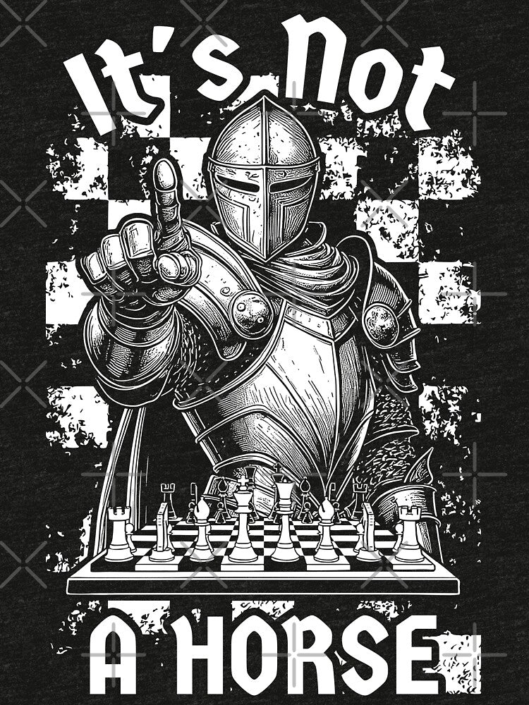 Funny Chess Knight It's Not A Horse Vintage Checkmate Lover by GrandeDuc T-Shirts, Hoodie, Sweatshirt (Image 3)
