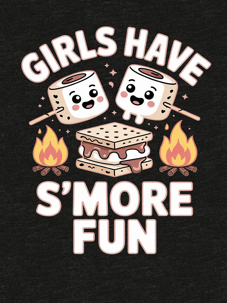 Funny Camping Smores Girls have Smore Fun Cute Kawaii Smores by NailMolisa T-Shirts, Hoodie, Sweatshirt (Image 3)