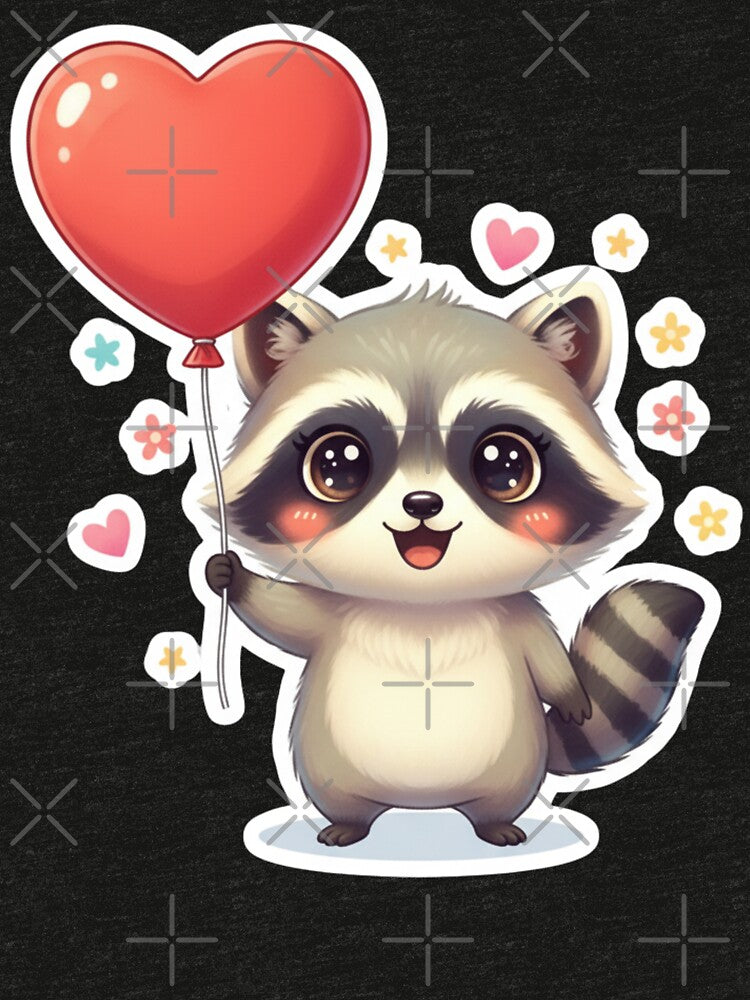 Heart-shaped raccoon by SimonsDesignArt T-Shirts, Hoodie, Sweatshirt | BlankRebels.com (Image 3)