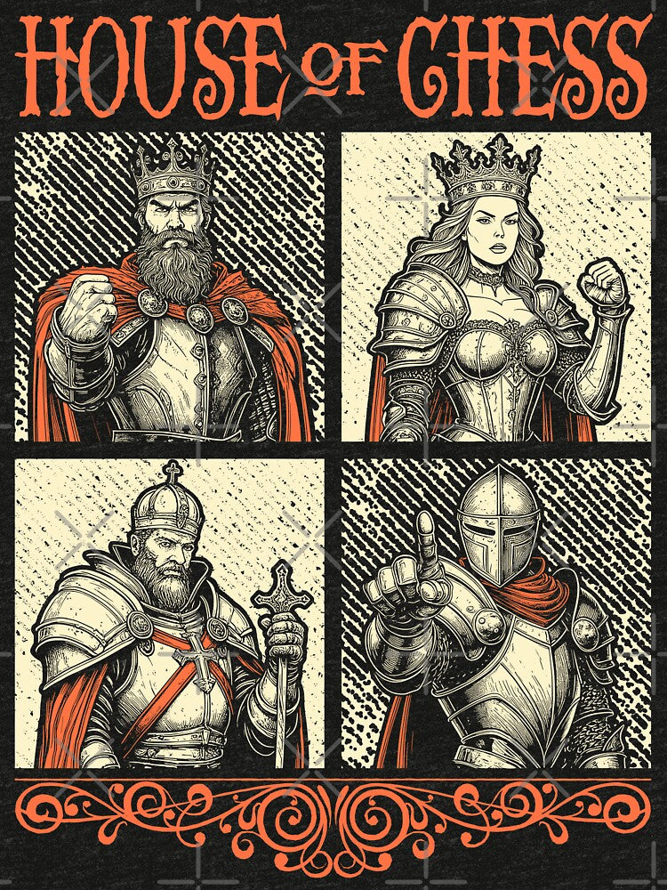 House Of Chess Player Funny Vintage Medieval Checkmate Lover by GrandeDuc T-Shirts, Hoodie, Sweatshirt (Image 3)