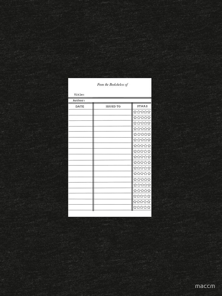 Library Card by maccm T-Shirts, Hoodie, Sweatshirt | BlankRebels.com (Image 3)