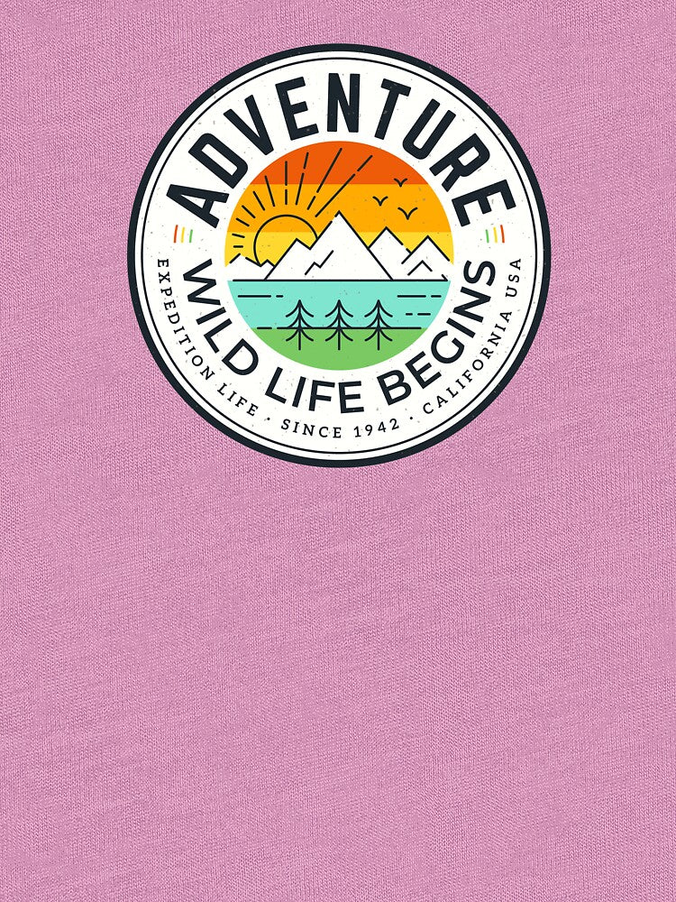 Adventure - Wild Life Begins by tonyzi T-Shirts, Hoodie, Sweatshirt | BlankRebels.com (Image 3)