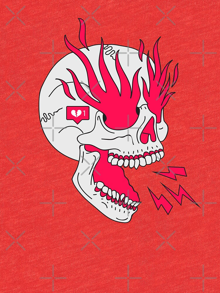 Skull Girl Classic Tattoo by Lostanaw T-Shirts, Hoodie, Sweatshirt | BlankRebels.com (Image 3)