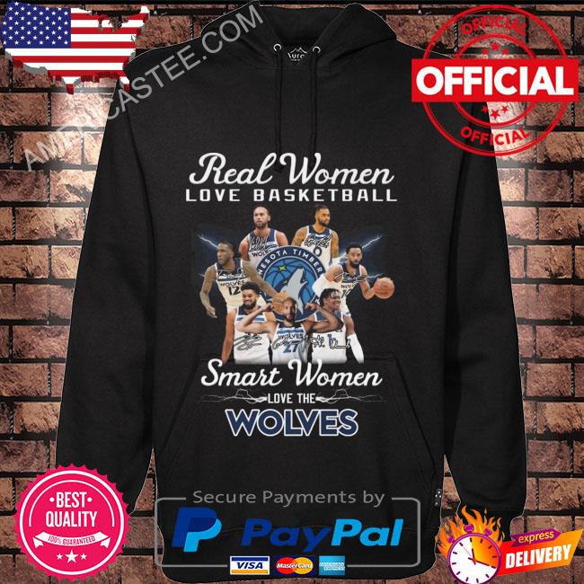 Real women love baseball smart women love the Wolves Minnesota signatures 2023 shirt