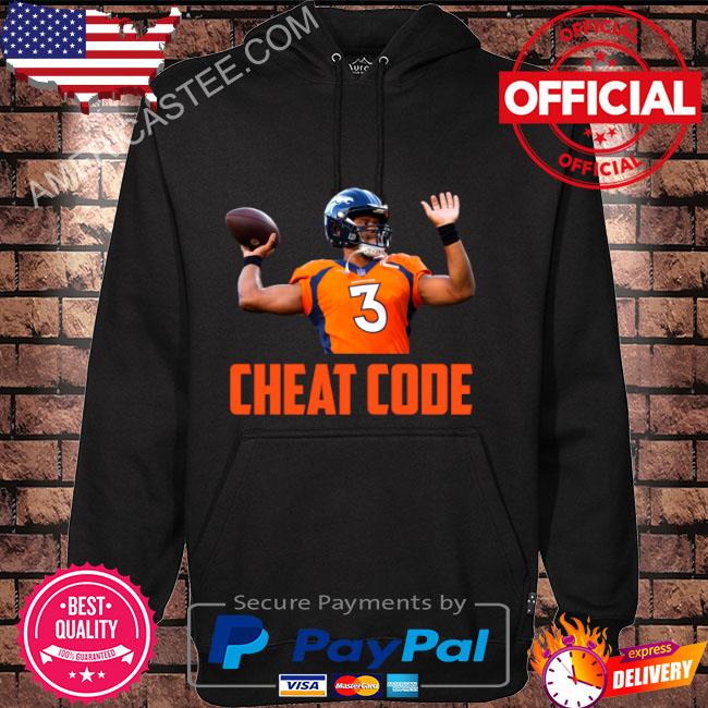 Russell wilson cheat code denver football fan shirt
