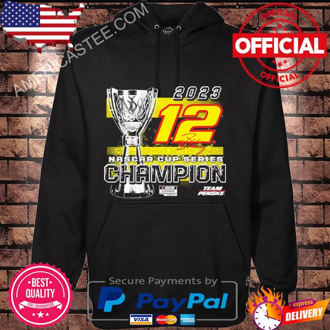 Ryan Blaney Team Penske 2023 Nascar Cup Series Champion Trophy T-Shirt