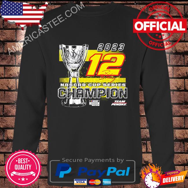 Ryan Blaney Team Penske 2023 Nascar Cup Series Champion Trophy T-Shirt