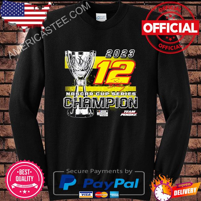 Ryan Blaney Team Penske 2023 Nascar Cup Series Champion Trophy T-Shirt