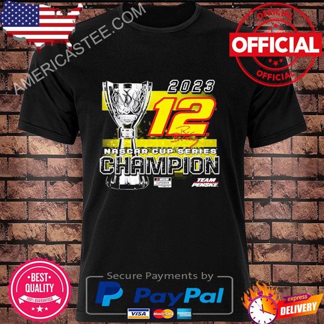 Ryan Blaney Team Penske 2023 Nascar Cup Series Champion Trophy T-Shirt