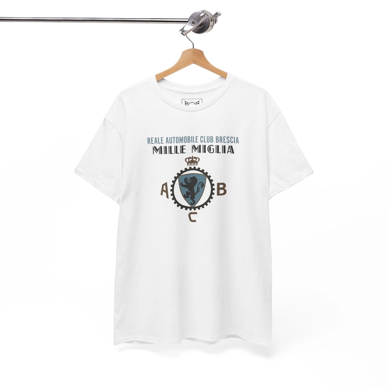 Mille Miglia Vintage T-Shirt - Italy Brescia Auto Club Tee - Racing Fans Gift