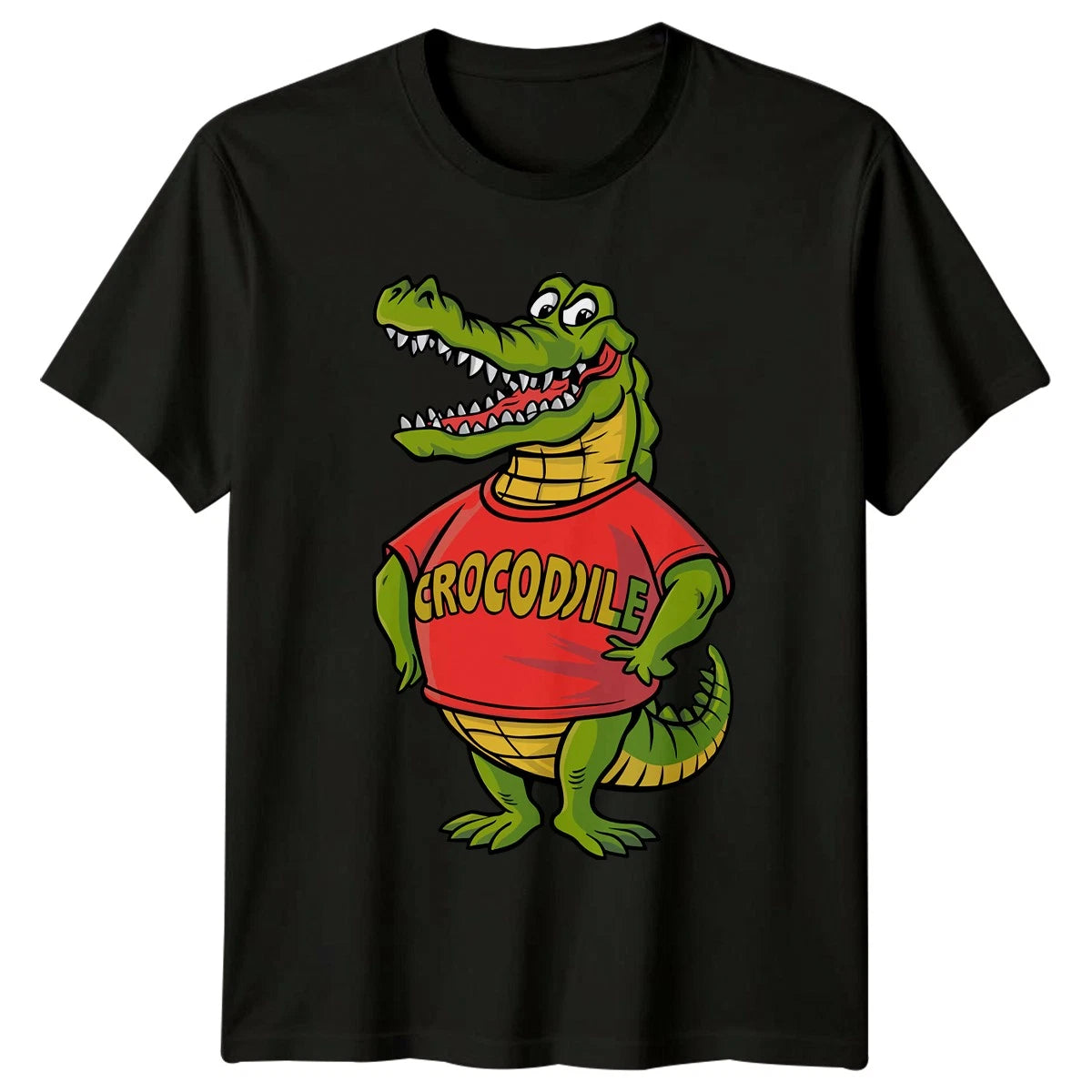 Crocodile T-Shirt Reptile Graphic Animals Birthday Gift For Him And Her