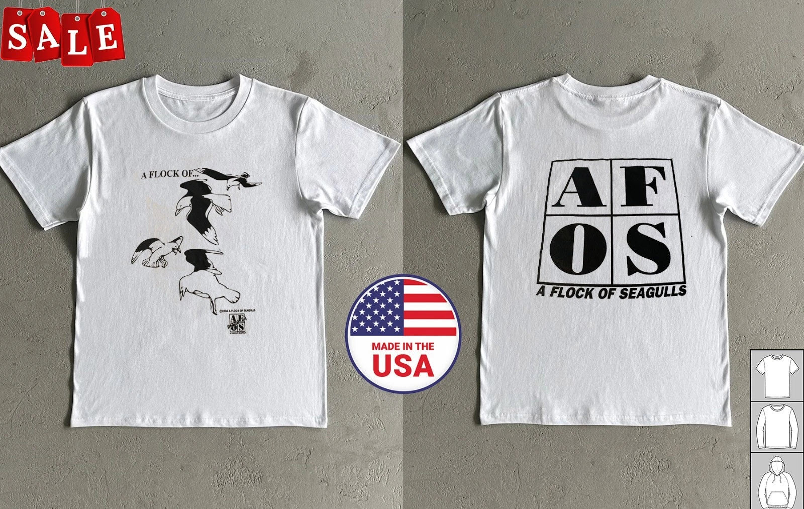 Hot A Flock Of Seagulls 2004 Short Sleeve Gift For Fans Unisex S-5XL Shirt JM202