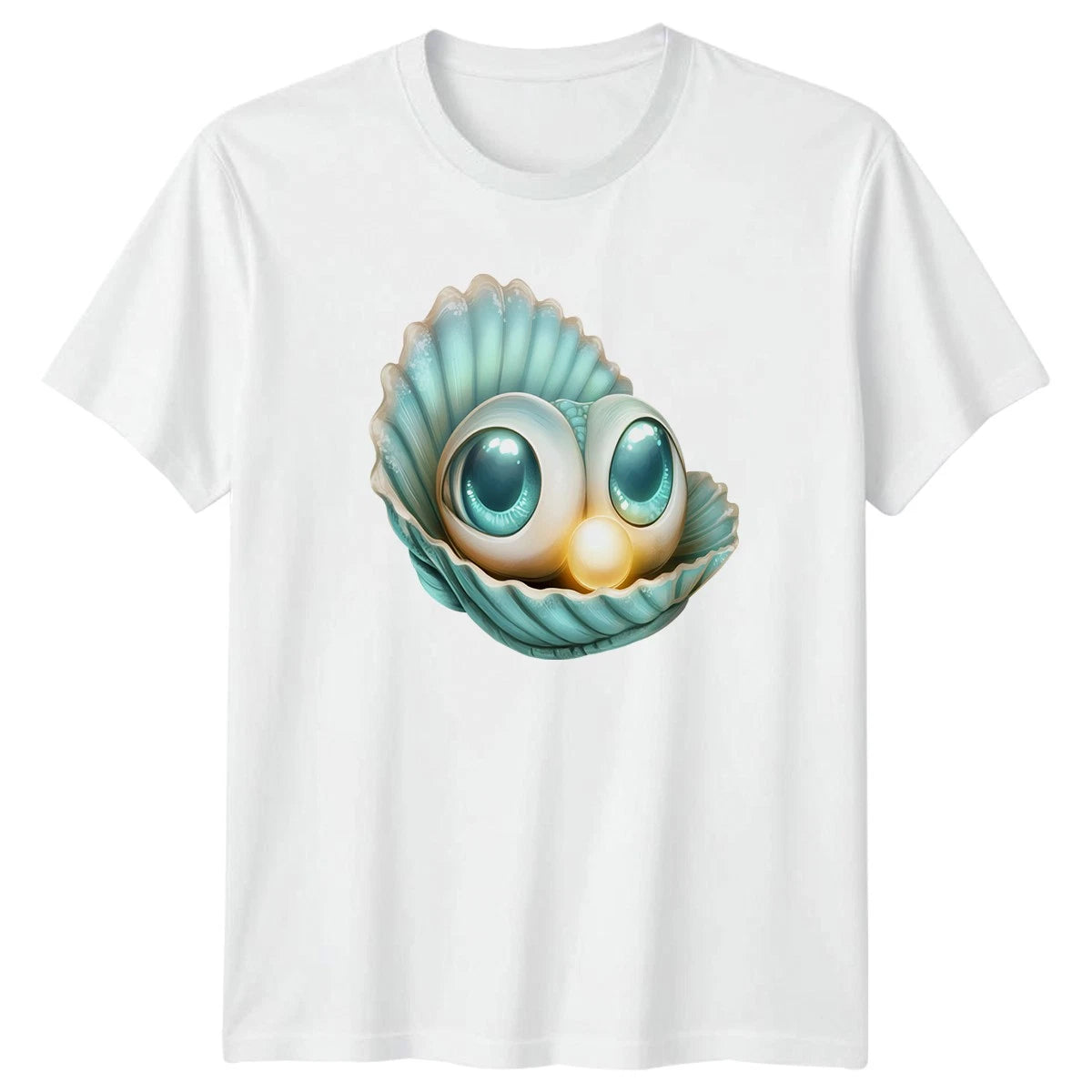 Cute Pearl In Shell T-Shirt Marine Animal Ocean Life Birthday Gift
