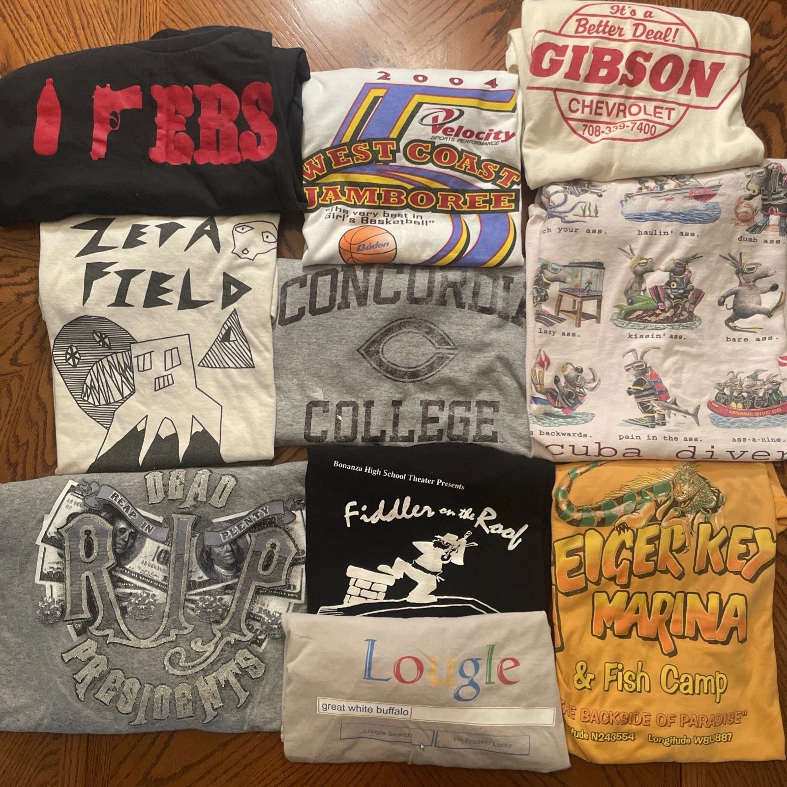 Vintage T-Shirt Lot Of 10 Y2K To Modern Band Sports Street Wear