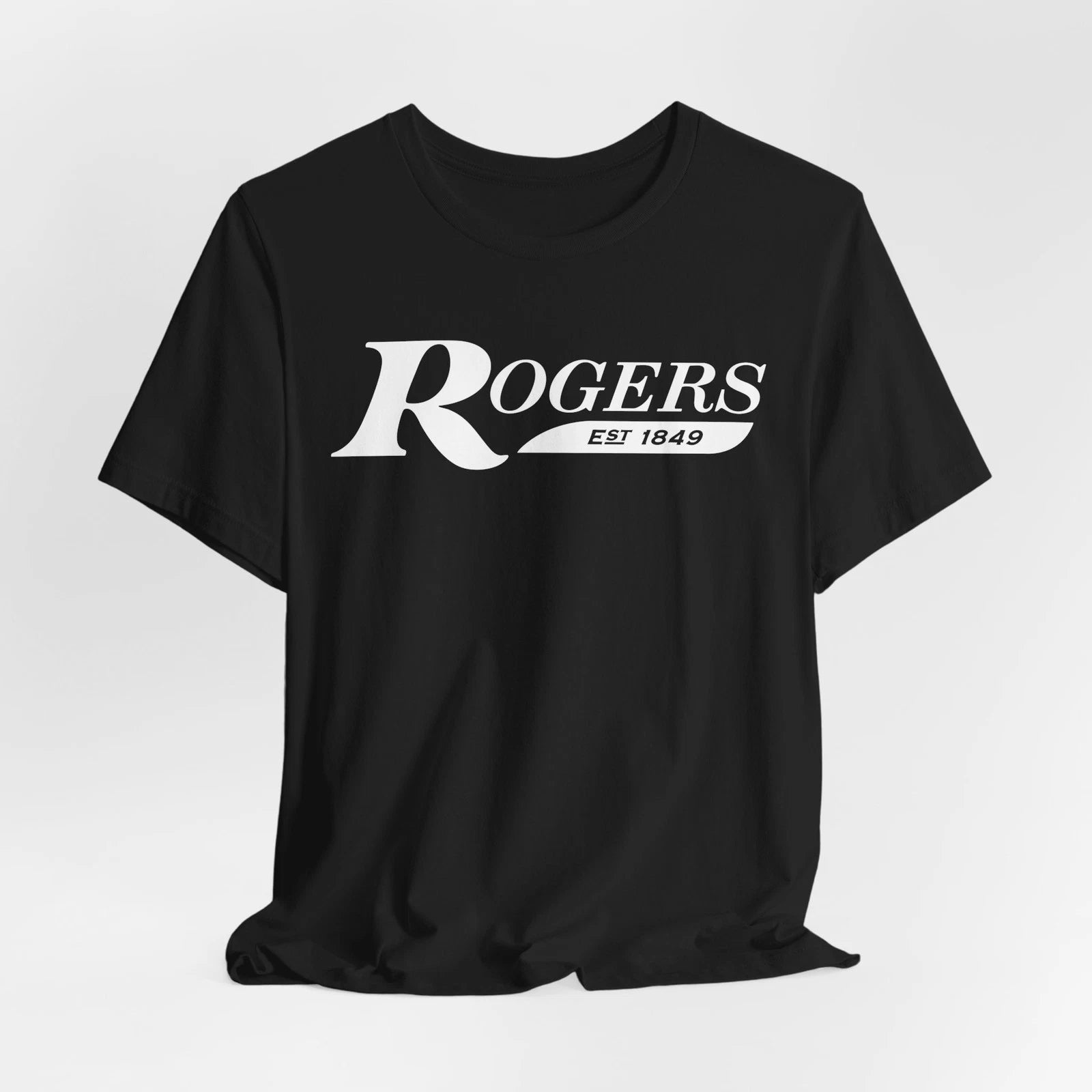 Rogers Drums EST 1849 Logo Unisex T-Shirt Black Navy Music Tee S-5XL