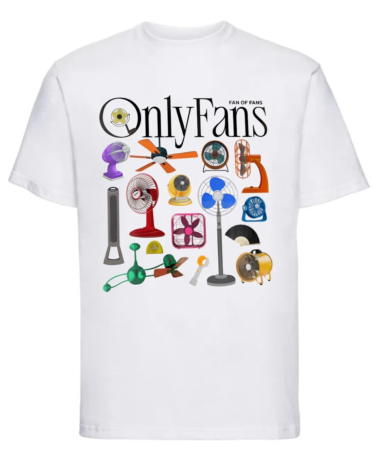 Only Fans Fancy T-Shirt | Funny Graphic Tee with Actual Fan Design