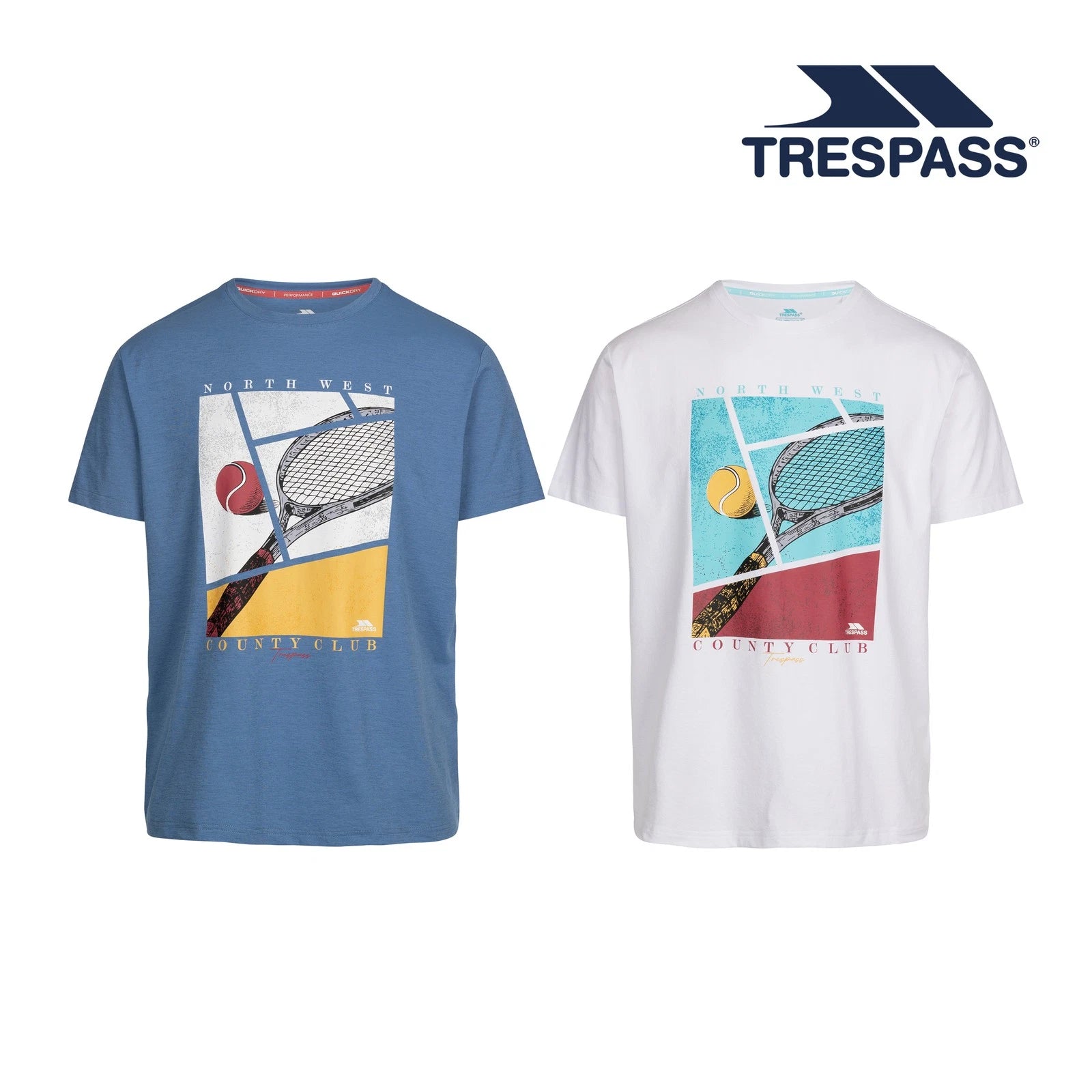 Trespass Mens Casual T-Shirt Short Sleeves and QuickDry with Graphic Serland