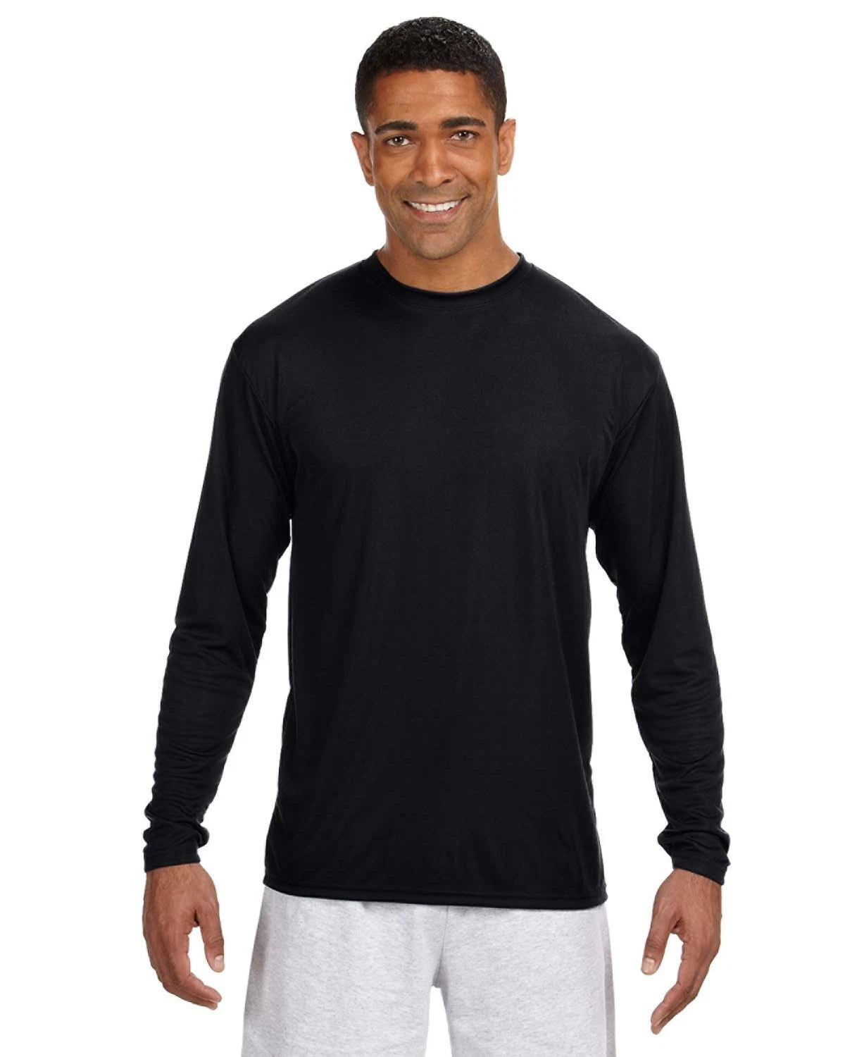 A4 Men's Long-Sleeve Cooling Performance Crew - N3165