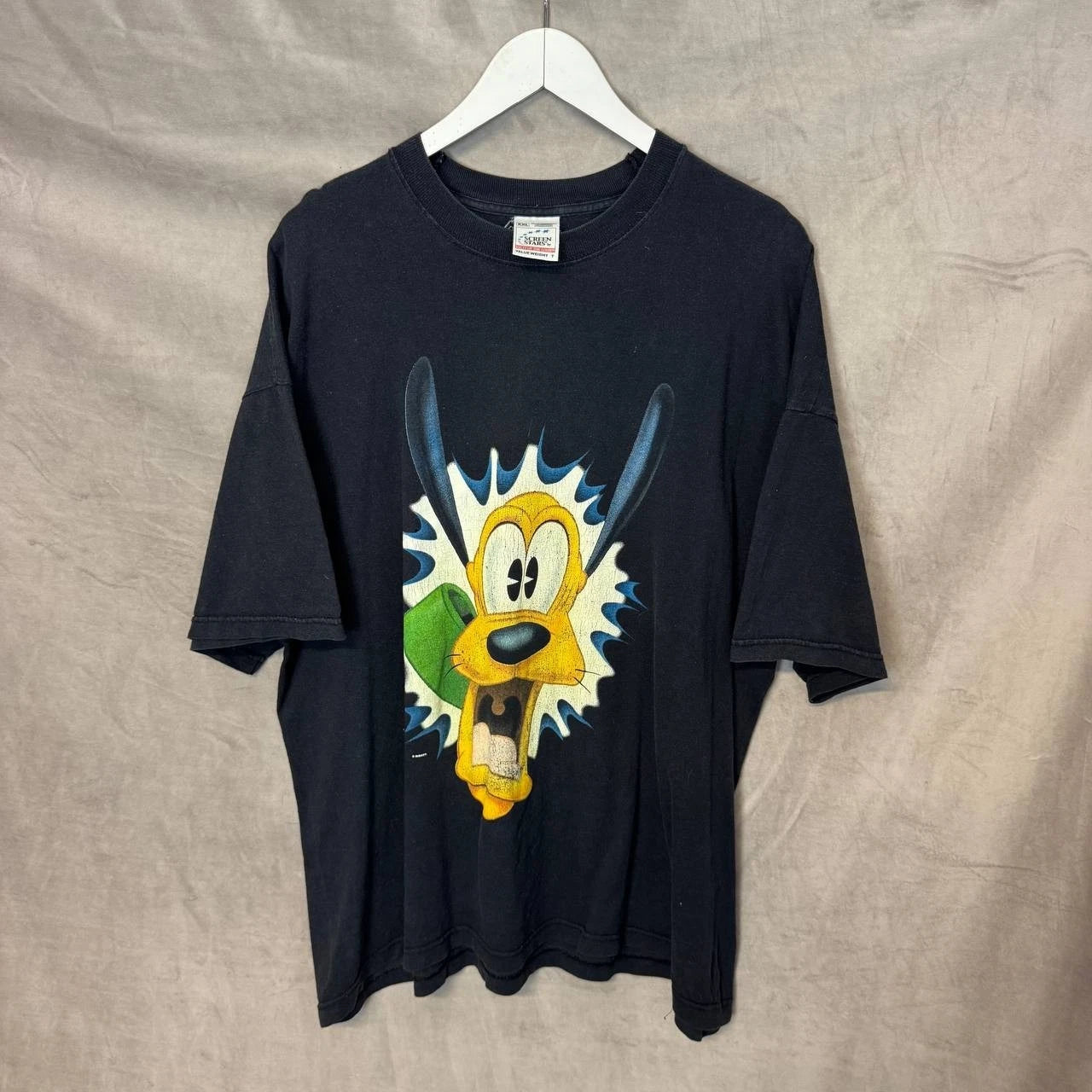 Vintage Disney Pluto Graphic T-Shirt Black Size XXL Rare vintage Disney