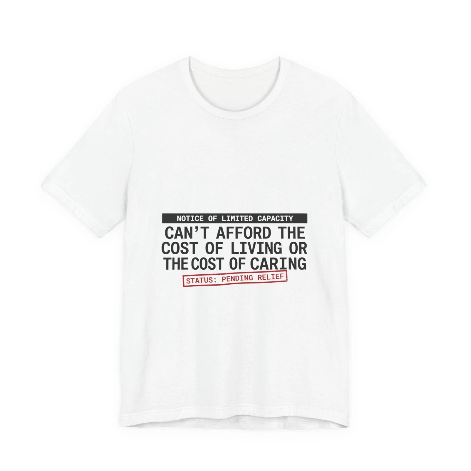 Cost of Living Crisis Tee | receipt aesthetic, budget humor