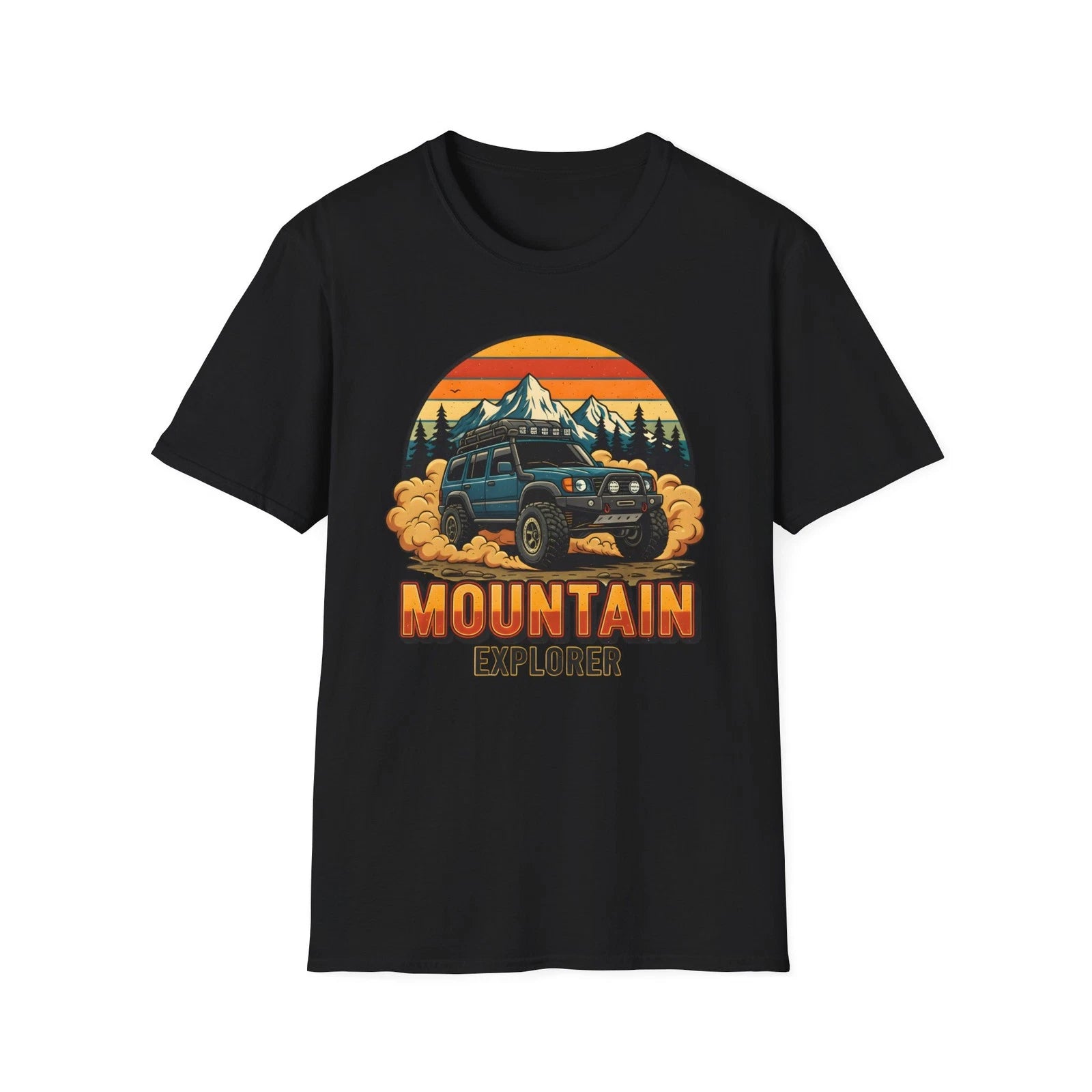 Mountain Explorer Off-Road T-Shirt, Adventure Seeker Gift for Dad, Unisex Nature