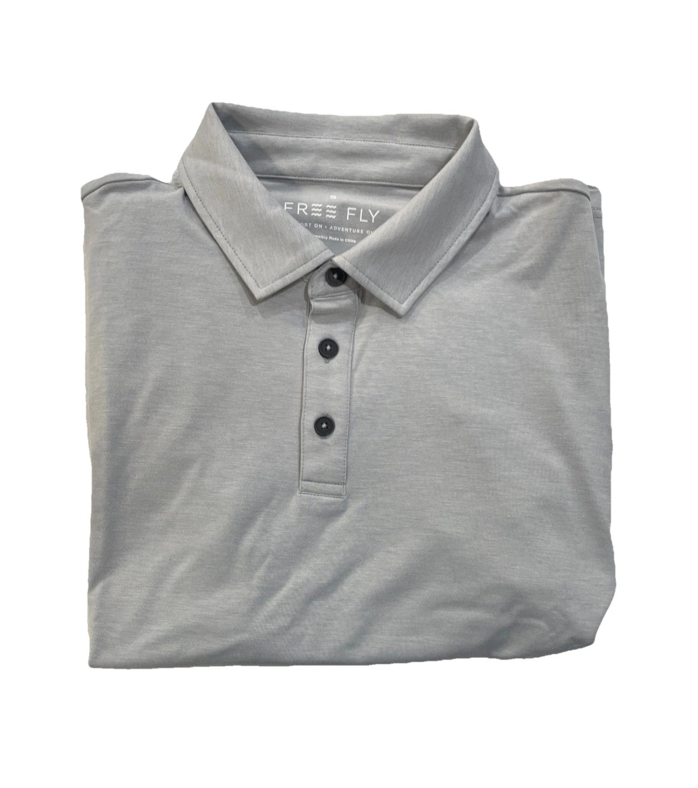 Free Fly Men’s Bamboo Flex Polo || T Shirt (MFXPOL-309-L) Size Large Color Gray
