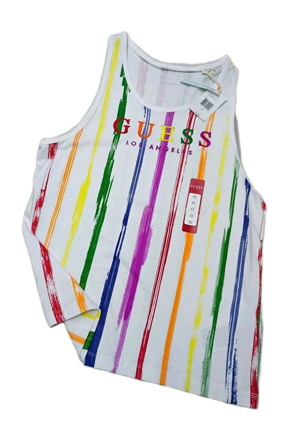 Guess Los Angeles Men 100% Cotton Tagless Tank Top T-Shirt Summer Size Medium