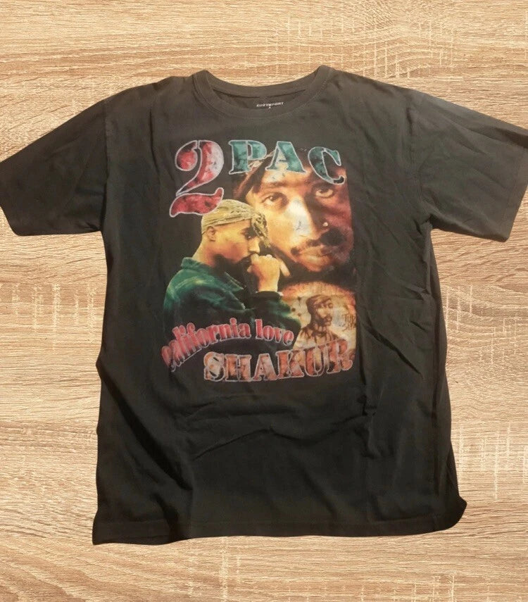 Rare Vintage Tupac Shakur Casual T Shirt L No Label Casual Street Style