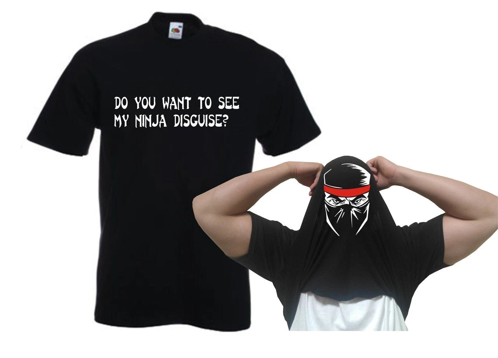 Do You Want To See My Ninja Disguise Flip T-shirt - T Shirt funny Fighter eyes