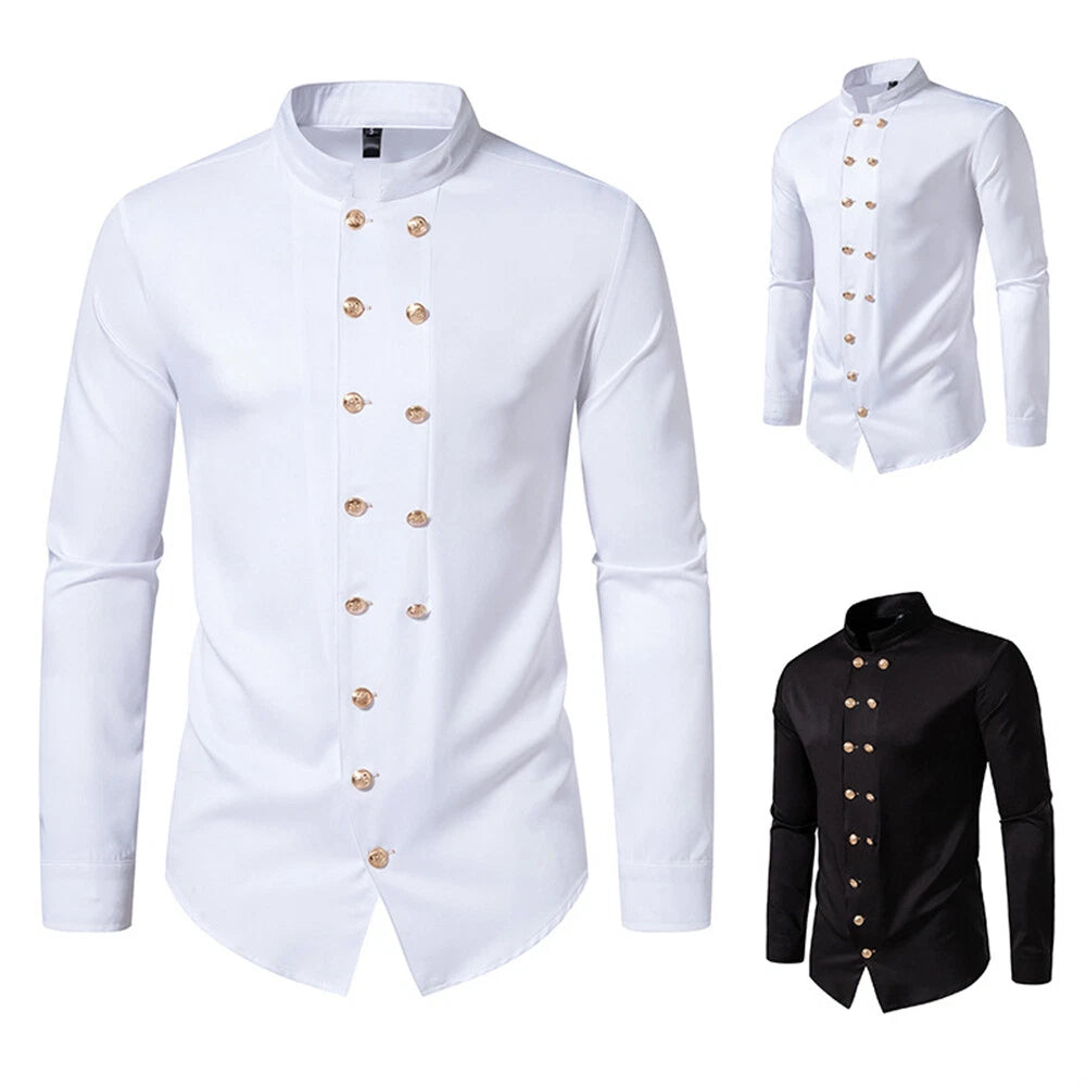 Men's Fashion Shirt Button Down Shirts Long Sleeve Casual Slim Fit Shirts