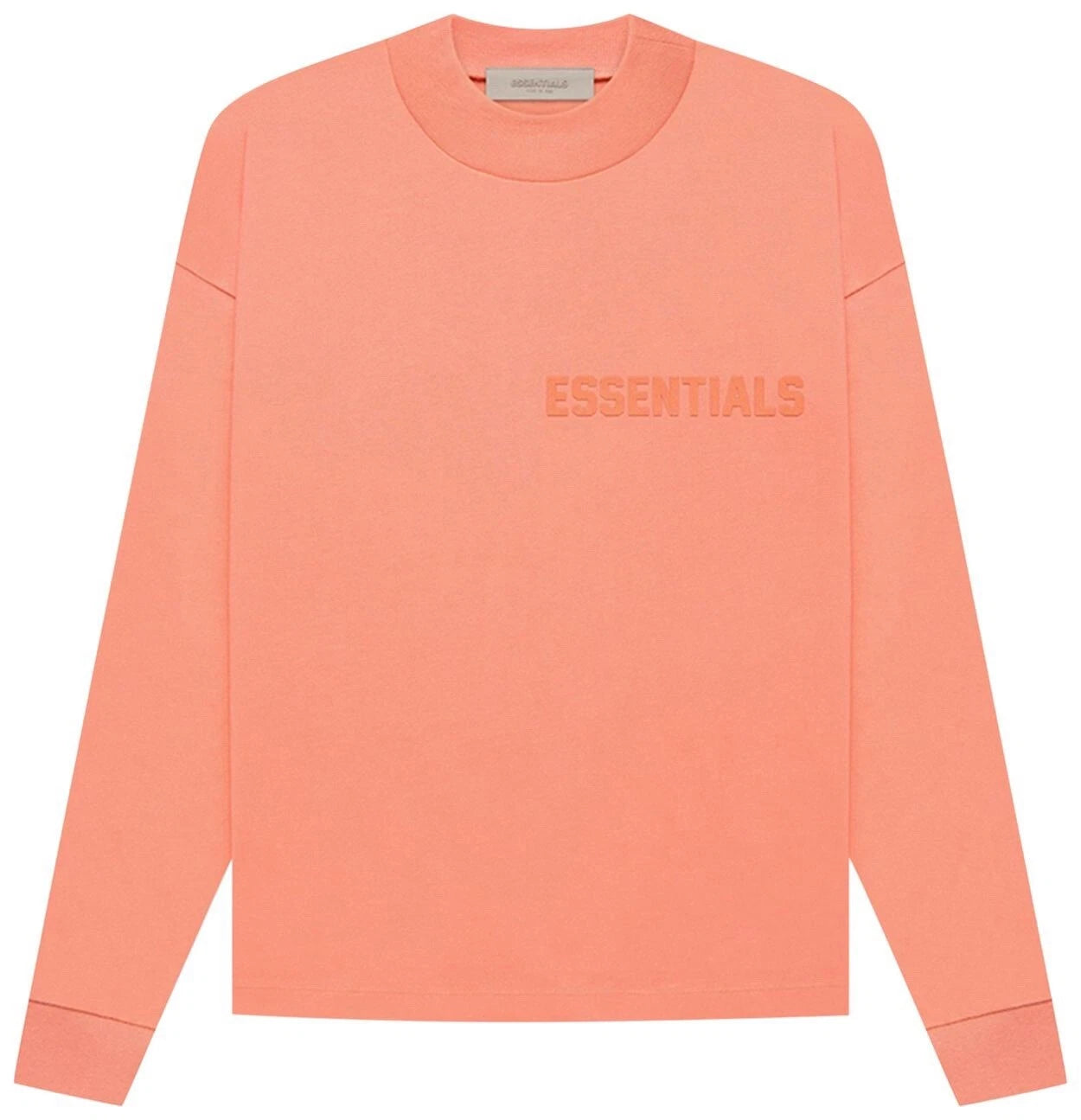 Essentials Fear Of God Coral Long Sleeve T-Shirt Authentic-Medium