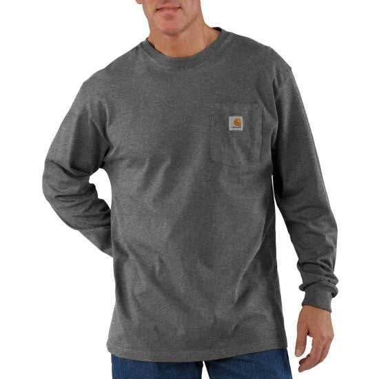 Men's Carhartt K126 Long Sleeve Workwear Crewneck T-Shirt