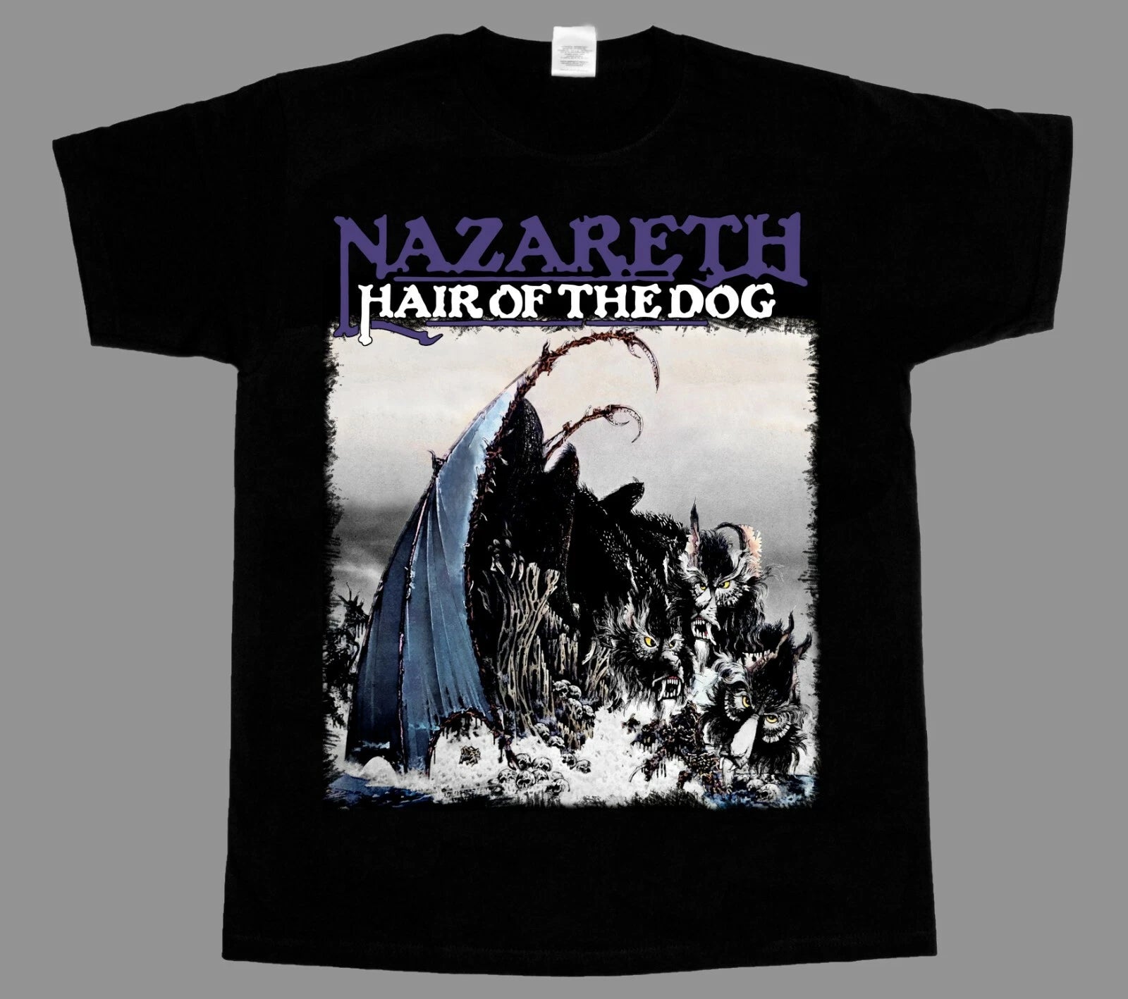 NAZARETH HAIR OF THE DOG'75 NEW BLACK SHORT/LONG SLEEVE T-SHIRT 3-4XL