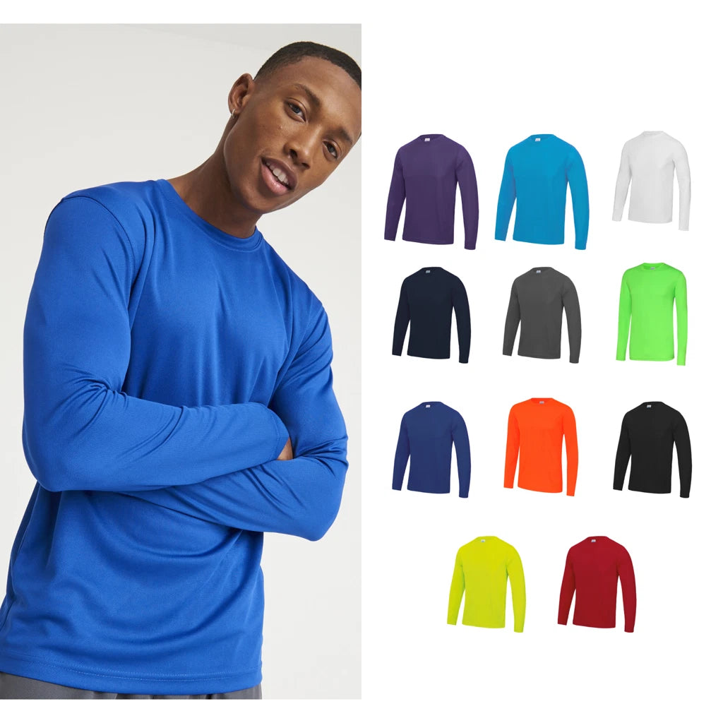 AWDis Just Cool Long sleeve cool T - Moisture-wicking fabric