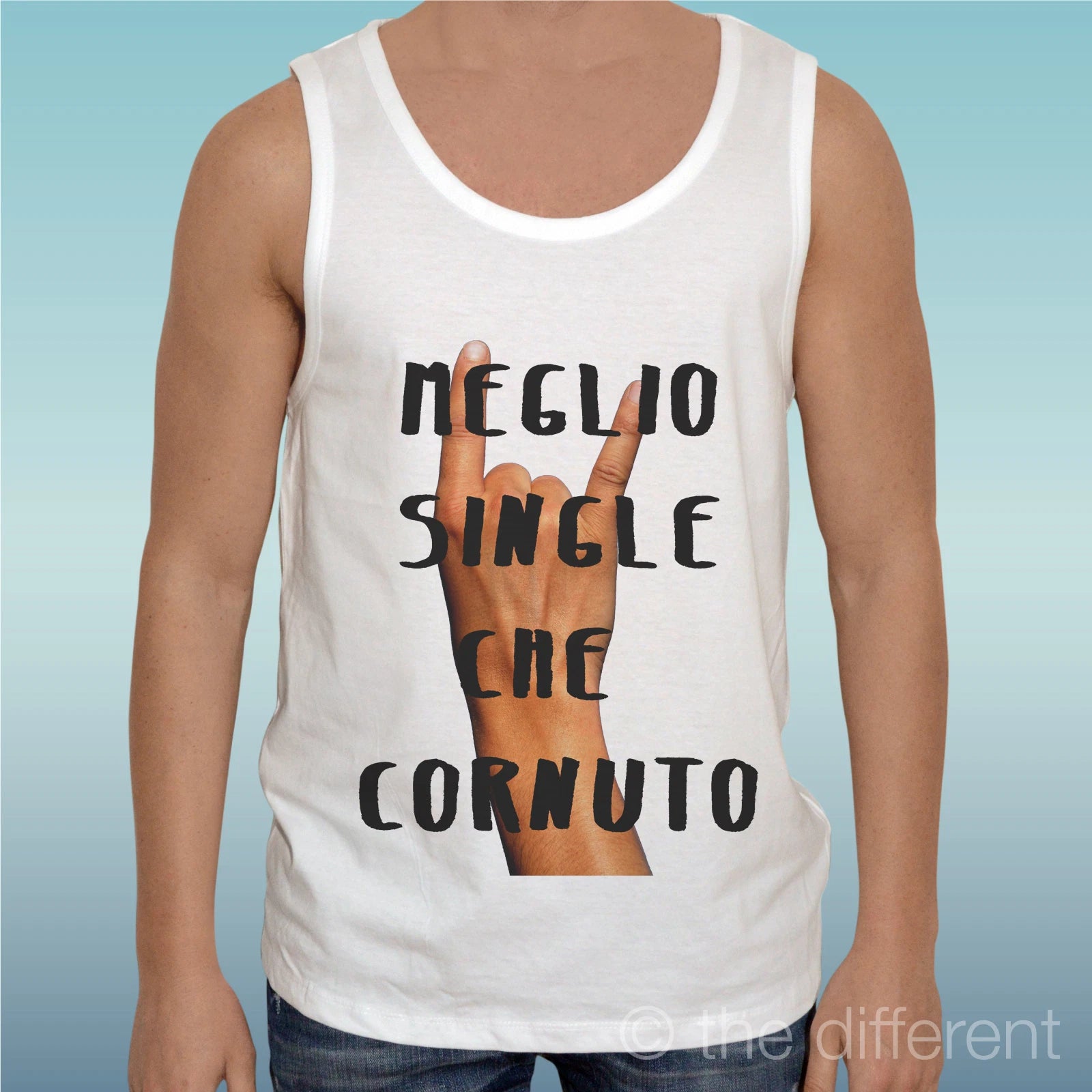 Canotta T-Shirt " Sentence Better Single Che Horned " Tank Top Gift Idea