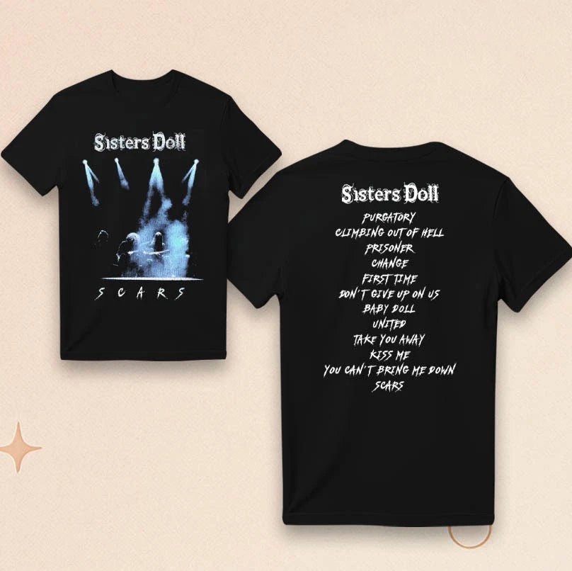 Sisters Doll Scars Two Sided T-Shirt