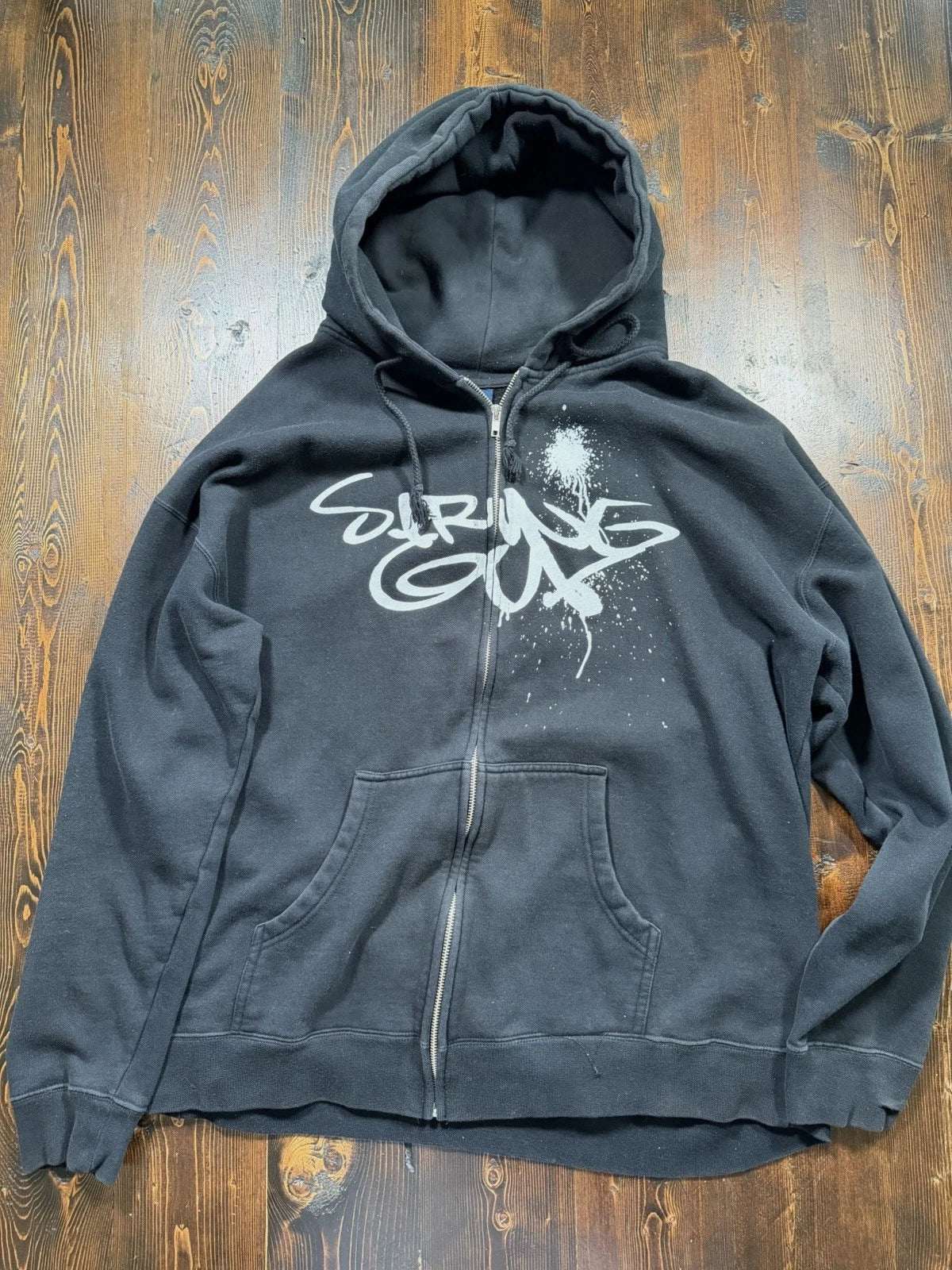 Strung Out Hoodie XL | Fat Wreck Chords Hardcore Punk Music | Y2K Style Graffiti