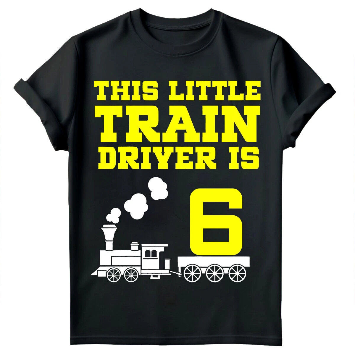 This Little Train Driver Tank Engine Personalised Birthday Gift Kids T Shirt #RL