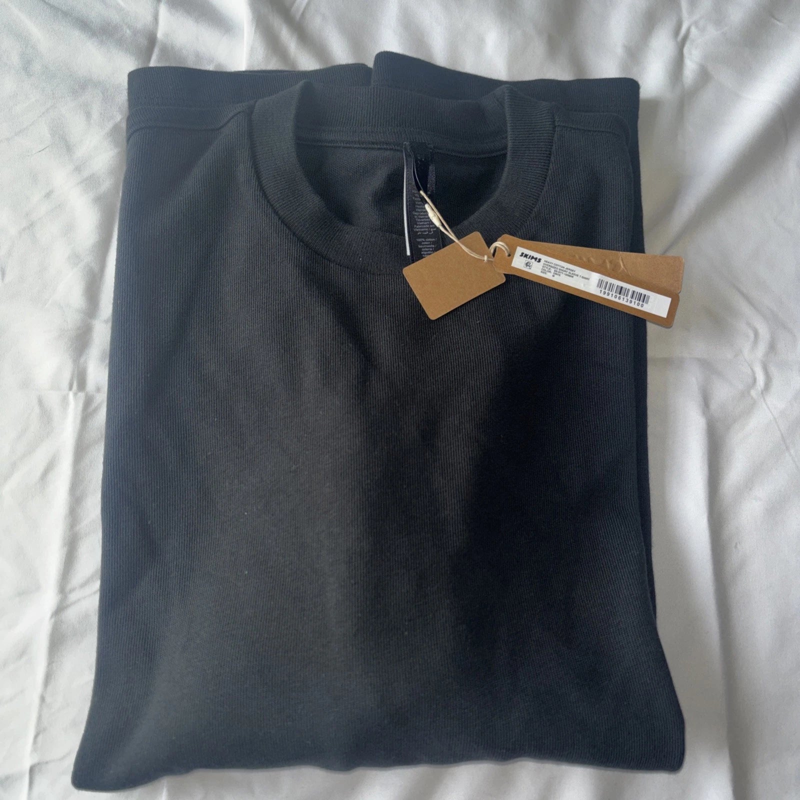 Skims Heavy Cotton Jersey Oversized Short Sleeve T Shirt