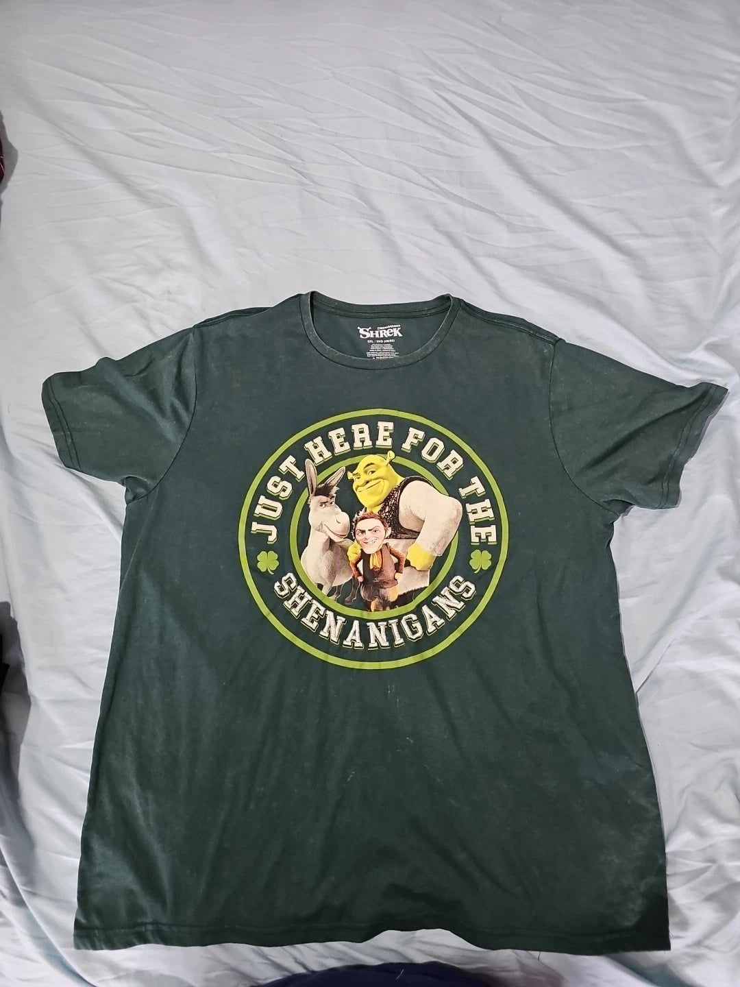 Dreamworks Shrek Green Short Sleeves T-shirt Size Large New with Tags