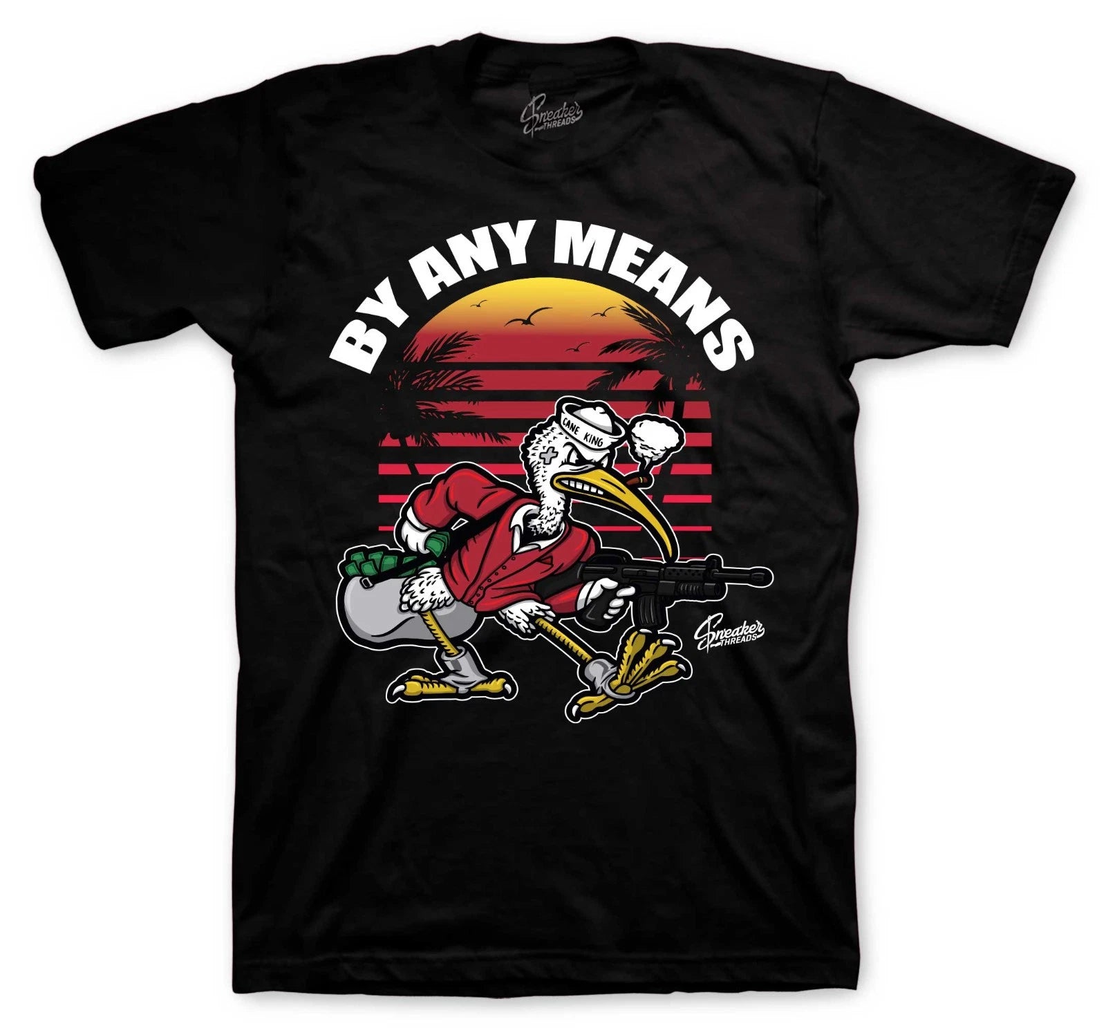 T-Shirt To Match Foamposite Gym Red Sneakers -  By Any Means Sneaker Tees