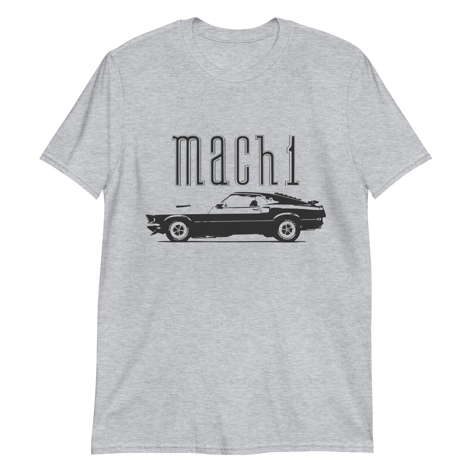 1969 Mustang Mach 1 Collector Car Art Stang Driver Gift Short-Sleeve T-Shirt