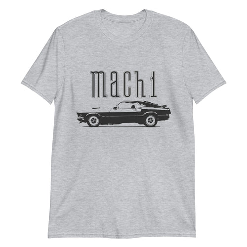 1969 Mustang Mach 1 Collector Car Art Stang Driver Gift Short-Sleeve T-Shirt
